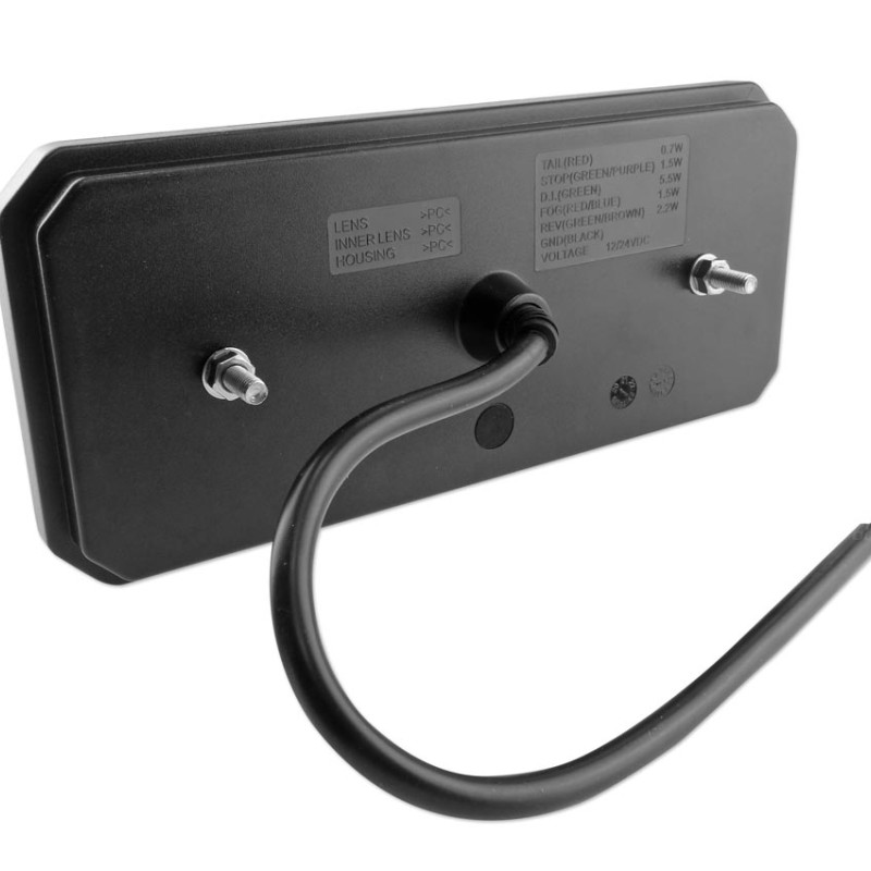 ΦΑΝΑΡΙ ΠΙΣΙΝΟ RCL-01-LR 10-30V LED 236x104x40mm ΜΕ ΚΑΛΩΔΙΟ 1ΤΕΜ