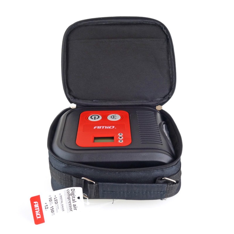 ΚΟΜΠΡΕΣΕΡ ΑΕΡΑ ΕΛΑΣΤΙΚΩΝ ΨΗΦΙΑΚΟ 12V 150psi 10bar ΜΕ LED ΦΑΚΟ & ΚΑΛΩΔΙΟ 300cm