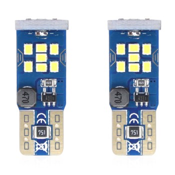 T10 W5W 12/24V LED 21xSMD ULTRABRIGHT 2016 CAN-BUS ΛΕΥΚΟ 2ΤΕΜ.