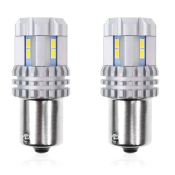 P21W BA15s 12/24V 22LED SMD ULTRABRIGHT CANBUS ΛΕΥΚΟ 2ΤΕΜ.