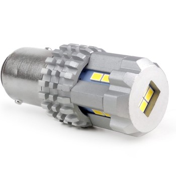 P21/5W BAY15d 12/24V 22 LED SMD ULTRABRIGHT 3020 CANBUS ΛΕΥΚΟ 2ΤΕΜ.
