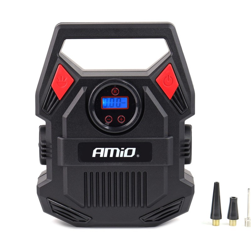 ΚΟΜΠΡΕΣΕΡ ΑΕΡΑ 12V 10bar/150psi ΜΕ 3 ΑΝΤΑΠΤΟΡΕΣ ΚΑΙ ΨΗΦΙΑΚΗ ΕΝΔΕΙΞΗ ACOMP-17 AMIO