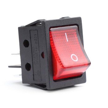 ΔΙΑΚΟΠΤΗΣ ΤΕΤΡΑΓΩΝΟΣ ΜΕ ΚΟΚΚΙΝΟ LED ΑΜΙΟ