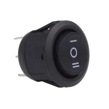 ΔΙΑΚΟΠΤΗΣ ΣΤΡΟΓΓΥΛΟΣ 3 ΘΕΣΕΩΝ 12V 2cm BU03 AMIO - 1ΤΕΜ.