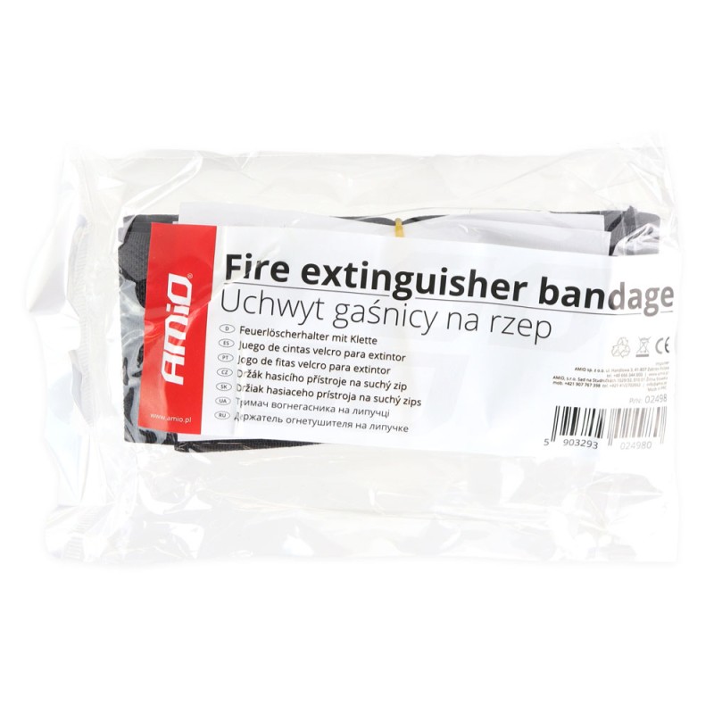 ΙΜΑΝΤΕΣ VELCRO 59x5cm ΜΕ ΑΥΤΟΚΟΛΛΗΤΑ 10x5cm ΜΑΥΡΟ ΓΙΑ ΣΤΗΡΙΞΗ ΠΥΡΟΣΒΕΣΤΗΡΑ AMiO - 2 ΤΕΜ.