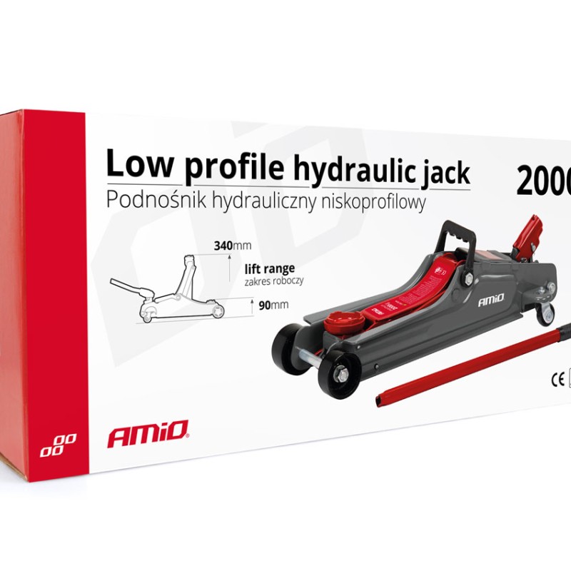 ΓΡΥΛΟΣ ΥΔΡΑΥΛΙΚΟΣ ΜΕ ΡΟΔΕΣ 2.000KG (ΥΨΟΣ 90-340mm) AMIO -1 ΤΕΜ.