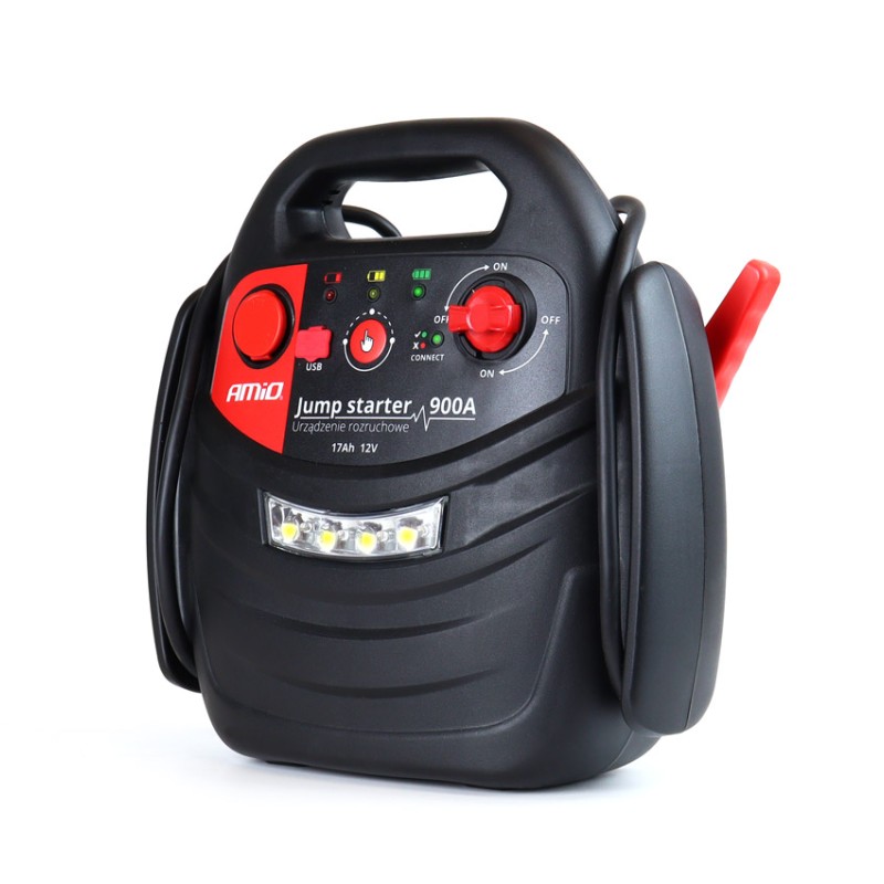 ΕΚΚΙΝΗΤΗΣ ΜΠΑΤΑΡΙΑΣ STARTER 4 ΣΕ 1 17Ah 12V DC 300A (700A max) 250PSI ΜΕ ΚΟΜΠΡΕΣΕΡ ΑΕΡΑ / ΜΑΝΟΜΕΤΡΟ / 3 LED / 2 ΠΡΙΖΕΣ 12V / 1 ΘΥΡΑ USB 5V 2,1A SENA ΓΙΑ ΒΕΝΖΙΝΗ ΚΑΙ DIESEL AMiO - 1 ΤΕΜ.