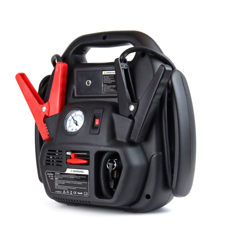 ΕΚΚΙΝΗΤΗΣ ΜΠΑΤΑΡΙΑΣ STARTER 4 ΣΕ 1 17Ah 12V DC 300A (700A max) 250PSI ΜΕ ΚΟΜΠΡΕΣΕΡ ΑΕΡΑ / ΜΑΝΟΜΕΤΡΟ / 3 LED / 2 ΠΡΙΖΕΣ 12V / 1 ΘΥΡΑ USB 5V 2,1A SENA ΓΙΑ ΒΕΝΖΙΝΗ ΚΑΙ DIESEL AMiO - 1 ΤΕΜ.