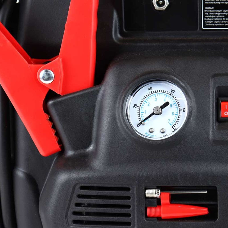 ΕΚΚΙΝΗΤΗΣ ΜΠΑΤΑΡΙΑΣ STARTER 4 ΣΕ 1 17Ah 12V DC 300A (700A max) 250PSI ΜΕ ΚΟΜΠΡΕΣΕΡ ΑΕΡΑ / ΜΑΝΟΜΕΤΡΟ / 3 LED / 2 ΠΡΙΖΕΣ 12V / 1 ΘΥΡΑ USB 5V 2,1A SENA ΓΙΑ ΒΕΝΖΙΝΗ ΚΑΙ DIESEL AMiO - 1 ΤΕΜ.