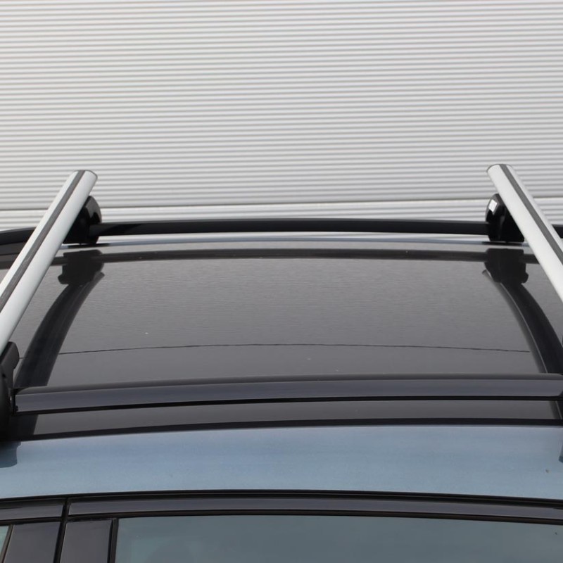 ΜΠΑΡΕΣ ΟΡΟΦΗΣ ΑΛΟΥΜΙΝΙΟΥ 135 cm ΜΕ ΚΛΕΙΔΙ  (STANDARD RAILING )  AMIO - 2 ΤΕΜ.