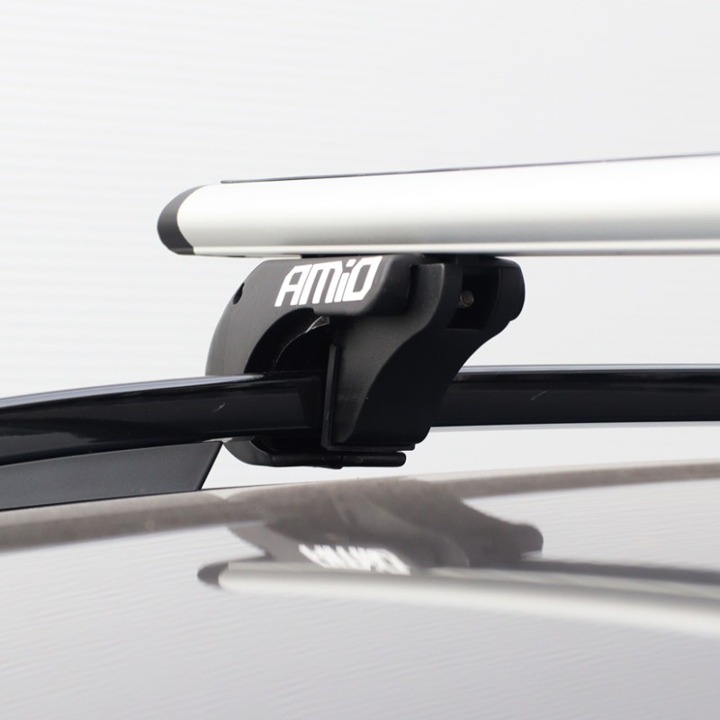 ΜΠΑΡΕΣ ΟΡΟΦΗΣ ΑΛΟΥΜΙΝΙΟΥ 135 cm ΜΕ ΚΛΕΙΔΙ  (STANDARD RAILING )  AMIO - 2 ΤΕΜ.