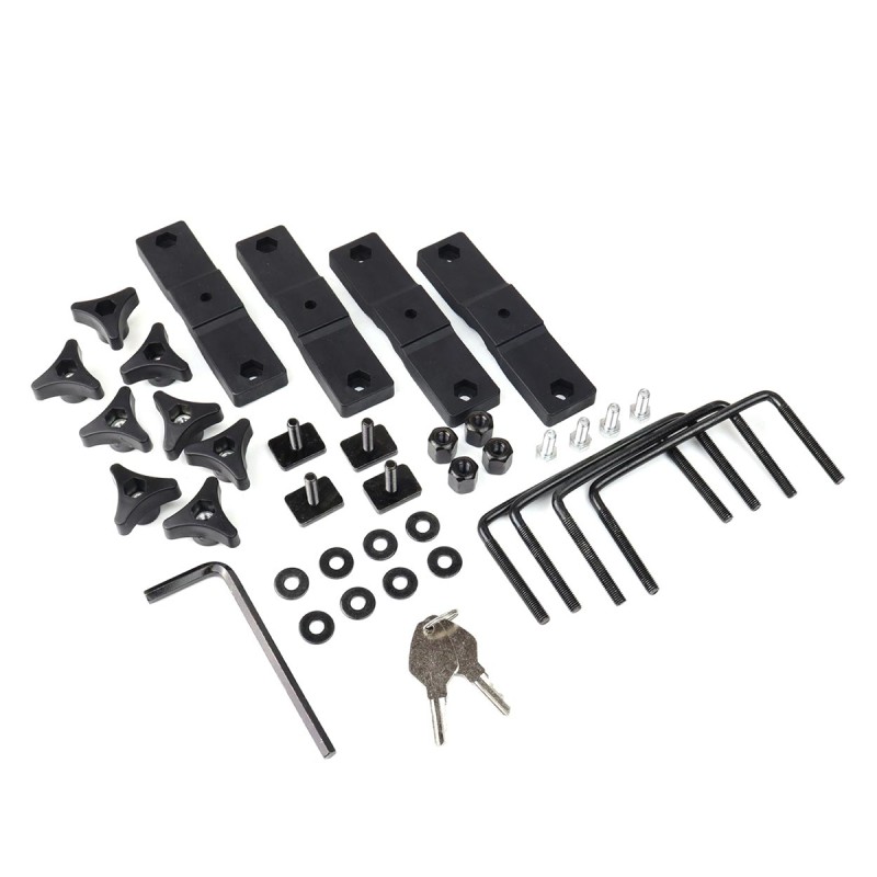 Amio - Βάση Σκι Οροφής SSR-01S από Αλουμίνιο για 4 ζευγάρια Σκι ή 2 σανίδες Snowboard με μήκος 570 mm - 1 τεμ. (02590/AM)