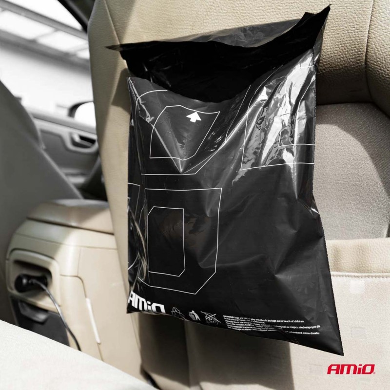 ΣΑΚΟΥΛΕΣ ΑΠΟΡΡΙΜΑΤΩΝ ΟΧΗΜΑΤΟΣ (ΥΛΙΚΟ: PE ΠΛΑΣΤΙΚΟ)  ΜΑΥΡΟ ΧΡΩΜΑ  AMIO - 25 τεμ.