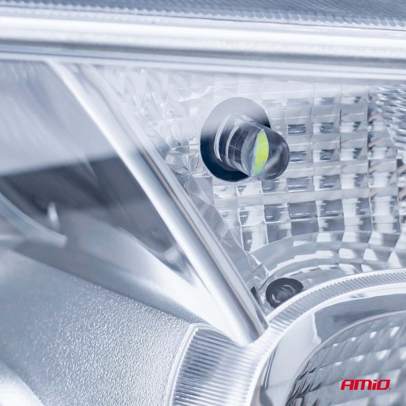 T10 W5W 12V COB LED ΛΕΥΚΟ ΧΡΩΜΑ CLEAR WHITE 100ΤΕΜ. AMIO