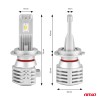 ΛΑΜΠΕΣ LED H7 10-16V 40W 6.500K 4400lm  (ΨΥΚΤΡΑ) X1 AMIO - 2ΤΕΜ.