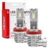 ΛΑΜΠΕΣ LED H8/H9/H11 10-16V 40W 6.500K 4400lm  (ΨΥΚΤΡΑ) X1 SERIES AMIO - 2ΤΕΜ.