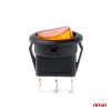 ΔΙΑΚΟΠΤΗΣ ON/OFF 3 ΕΠΑΦΩΝ 12/24V 20A ΣΤΡΟΓΓΥΛΟΣ ΜΕ ΚΙΤΡΙΝΟ ΦΩΤΙΣΜΟ  ΑΜΙΟ - 1 ΤΕΜ.