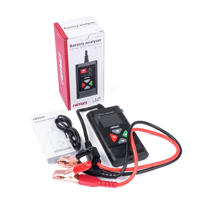 ΤΕΣΤΕΡ ΜΠΑΤΑΡΙΑΣ ΨΗΦΙΑΚΟ (ΜΕΤΡΗΤΗΣ ΤΑΣΗΣ) 6/12V 2>220Ah ΑMiO - 1 TEM.