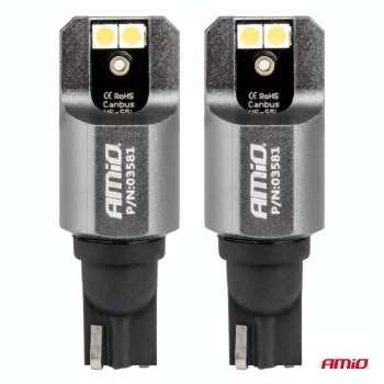 ΛΑΜΠΕΣ T15 W16W 12/24V 6.000K 4xSMD LED FULL CAN-BUS ΛΕΥΚΟ 3030 PRO SERIES AMIO - 2 ΤΕΜ.