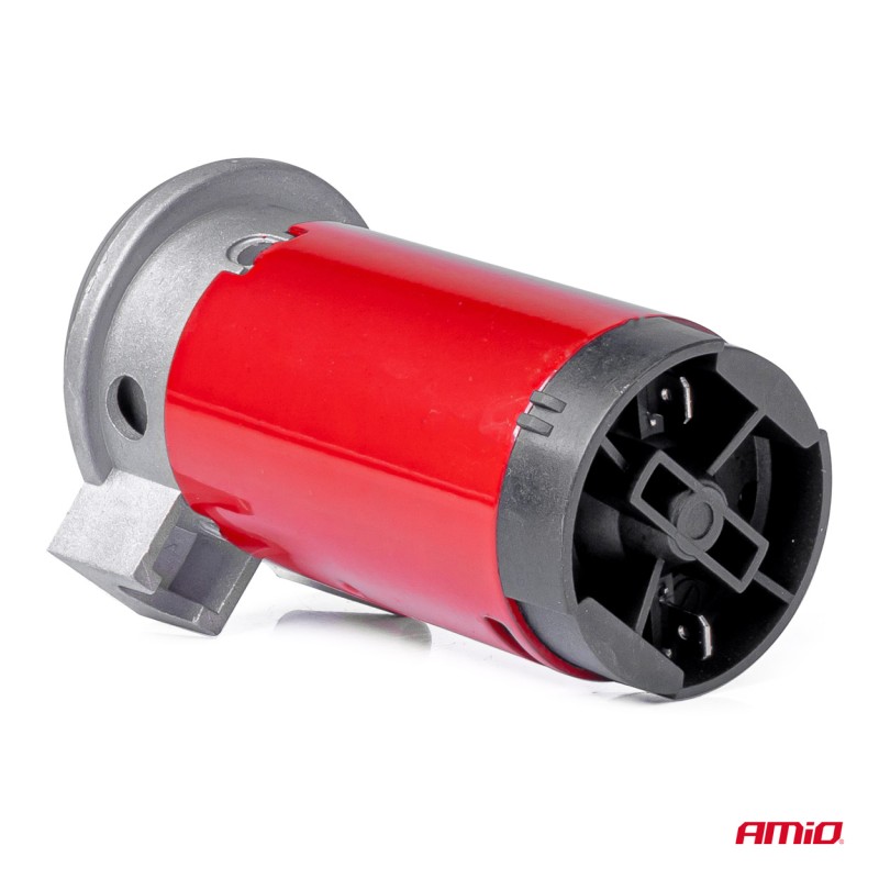 ΚΟΡΝΑ ΠΝΕΥΜΑΤΙΚΗ ΜΟΝΗ 12V (ΜΗΚΟΣ:45 cm ΔΙΑΜΕΤΡΟΣ ΕΞΟΔΟΥ: 9cm) ΧΡΩΜΙΟΥ AMIO - 1 Τεμ.