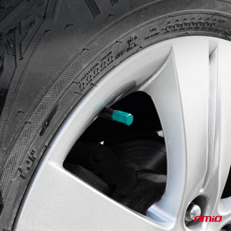 ΚΑΠΑΚΙΑ ΒΑΛΒΙΔΩΝ ΑΛΟΥΜΙΝΙΟΥ ΠΡΑΣΙΝΑ  AMIO - 4 Τεμ.