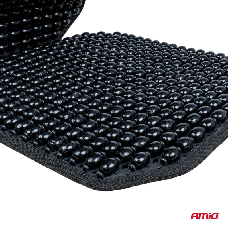 ΠΛΑΤΟΚΑΘΙΣΜΑ ΜΕ ΧΑΝΤΡΕΣ ΚΑΙ ΜΑΞΙΛΑΡΑΚΙ ΜΕΣΗΣ ΜΕ ΚΑΛΥΨΗ ΣΕ ΠΡΟΣΚΕΦΑΛΟ 126x44cm ΜΑΥΡΟ AMIO - 1 Τεμ.