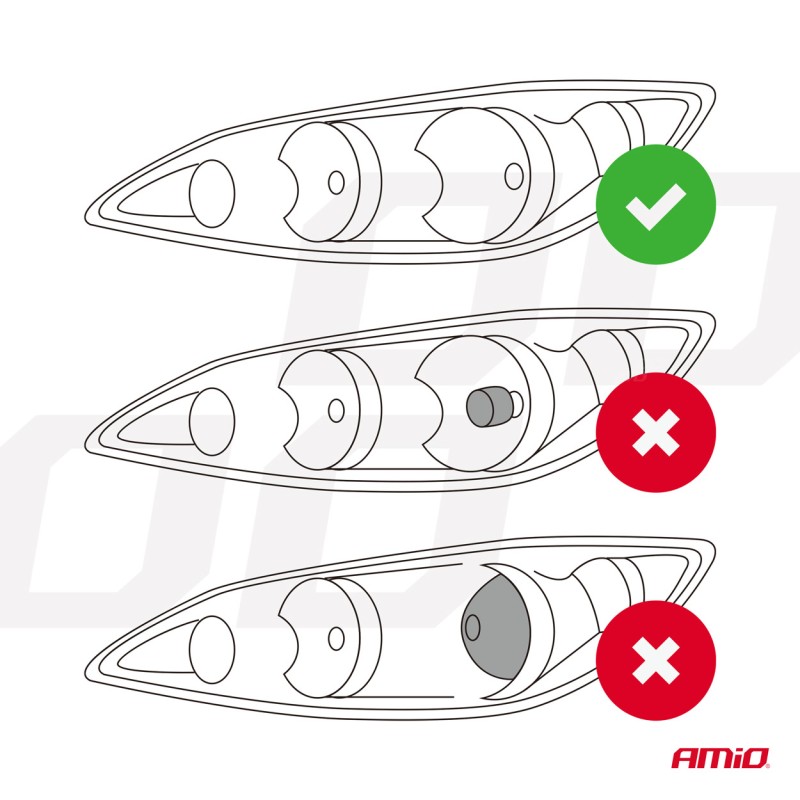 ΛΑΜΠΕΣ H4 PL-LENS SERIES 9>36V 60W 5.000K 3.800lm LED 2x4575 SMD CAN-BUS ΜΕ ΠΡΟΤΖΕΚΤΟΡΑ AMIO - 2 Τεμ.