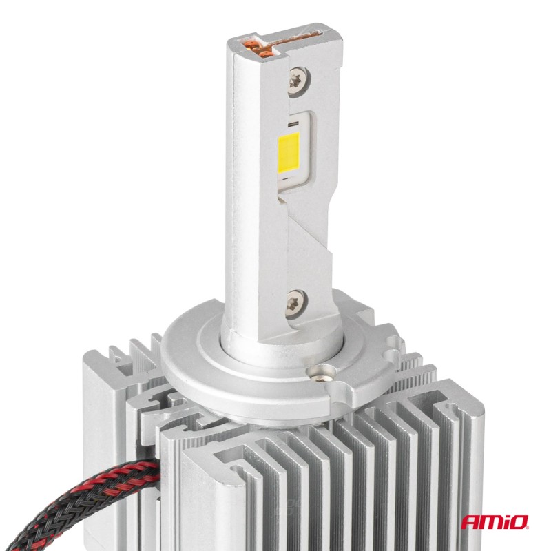 ΛΑΜΠΕΣ LED D3S/D5R/D8S 12/24V 6000K 9.000lm 50W X ALL IN ONE SERIES CAN-BUS (ΜΕ ΑΝΕΜΙΣΤΗΡΑΚΙ) AMIO - 2 ΤΕΜ.