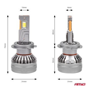 ΛΑΜΠΕΣ H7 9>48V 6.500K 4.500lm 50W HP SERIES LED CAN-BUS (ΜΕ ΨΥΚΤΡΑ AMIO - 2 Τεμ.