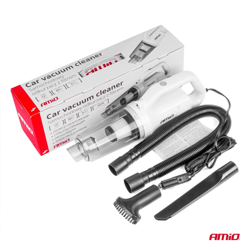 ΣΚΟΥΠΑΚΙ ΗΛΕΚΤΡΙΚΟ 12V ΜΕ 3 ΑΞΕΣΟΥΑΡ ΚΑΘΑΡΙΣΜΟΥ ΜΕ ΦΙΣ ΑΝΑΠΤΗΡΑ ΚΑΙ ΚΑΛΩΔΙΟ 12V 60W AMIO - 1 Τεμ.