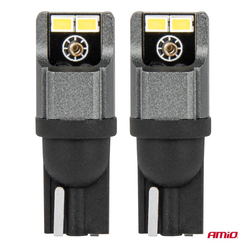 ΛΑΜΠΑΚΙΑ LED T10 W5W W10W 12/24V LED 4xSMD3020 CAN-BUS ΛΕΥΚΟ ΑΜΙΟ - 2 ΤΕΜ.