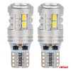 ΛΑΜΠΑΚΙΑ LED T10 W5W 12/24V LED 6x3020+1x3030SMD STANDARD ΛΕΥΚΑ ΑΜΙΟ - 2 ΤΕΜ.