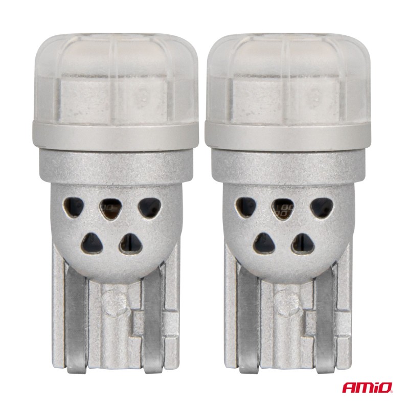 ΛΑΜΠΑΚΙΑ LED T10 W5W 12/24V 3x3020 SMD LED ΛΕΥΚΟ PURE LIGHT SERIES ΑΜΙΟ - 2 ΤΕΜ.