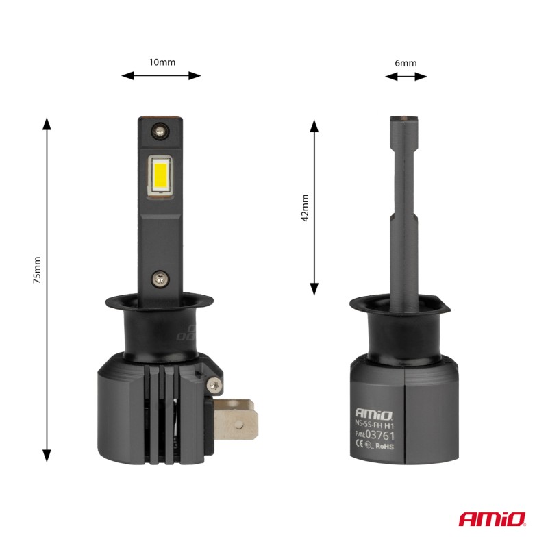 ΛΑΜΠΕΣ LED H1 12V 44W 6.500K 3.936lm CSP X4 SERIES AVIATOR PLUG & PLAY ΑΜΙΟ - 2 ΤΕΜ.