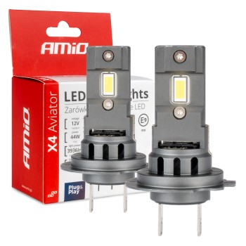 ΛΑΜΠΕΣ LED H7 12V 44W 6.500K 3.936lm CSP X4 SERIES AVIATOR PLUG & PLAY ΑΜΙΟ - 2 ΤΕΜ.