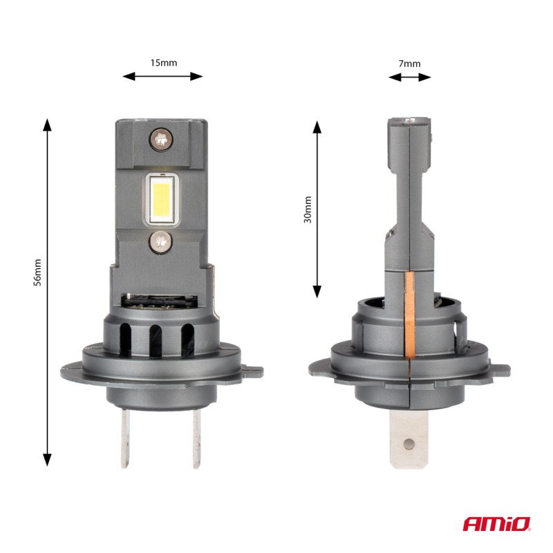 ΛΑΜΠΕΣ LED H7 12V 44W 6.500K 3.936lm CSP X4 SERIES AVIATOR PLUG & PLAY ΑΜΙΟ - 2 ΤΕΜ.