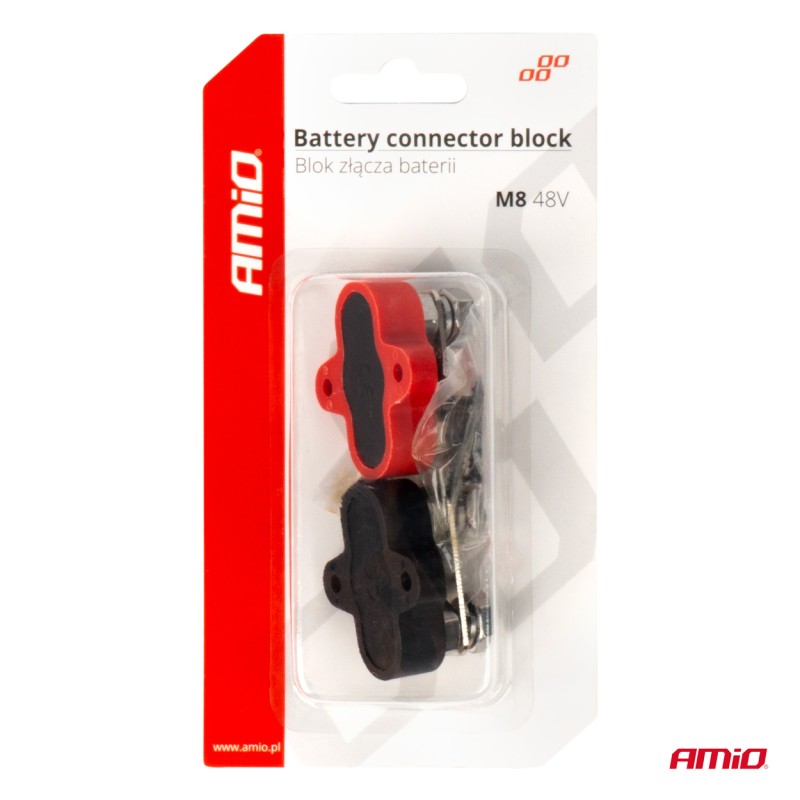 ΤΕΡΜΑΤΙΚΟ ΑΚΡΟΔΕΚΤΩΝ ΔΙΠΛΟ M8 2 ΠΟΛΩΝ 48V AMIO - 1 Τεμ.