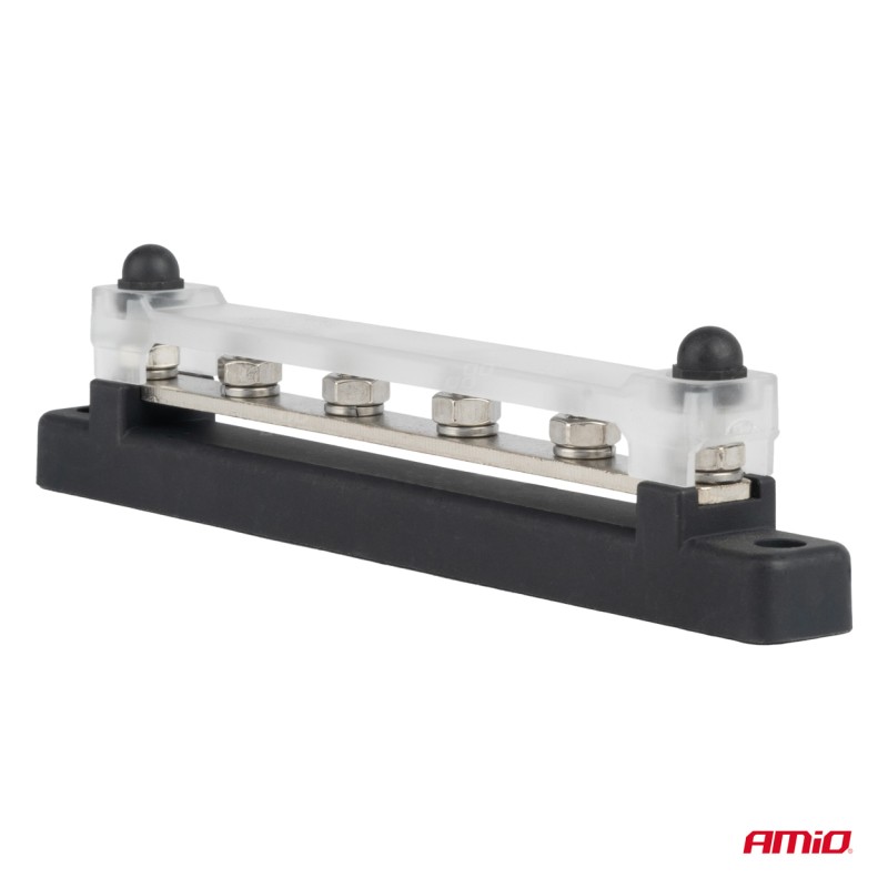 ΜΠΑΡΑ ΚΑΛΩΔΙΩΝ / ΤΕΡΜΑΤΙΚΟ 4 ΘΕΣΕΩΝ M6 max 48V  AMIO - 1 Τεμ.