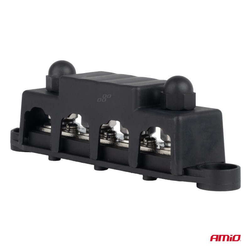 ΜΠΑΡΑ ΚΑΛΩΔΙΩΝ / ΤΕΡΜΑΤΙΚΟ 4 ΘΕΣΕΩΝ M10 max 48V  AMIO - 1 Τεμ.