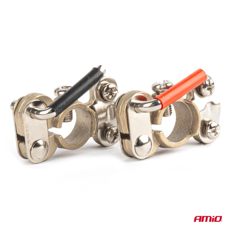 ΠΟΛΟΙ ΜΠΑΤΑΡΙΑΣ ΤΑΧΕΙΑΣ ΑΠΕΛΕΥΘΕΡΩΣΗΣ ΧΑΛΚΟΥ 600A PLUS MINUS AMIO - 2 Τεμ.