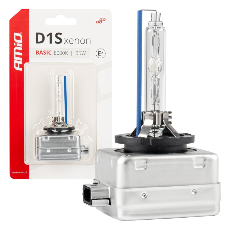 ΑΝΤΑΛΛΑΚΤΙΚΗ ΛΑΜΠΑ ΧΕΝΟΝ BASIC D1S 12V 8.000k 35W BLISTER CARD AMIO - 1 ΤΕΜ.