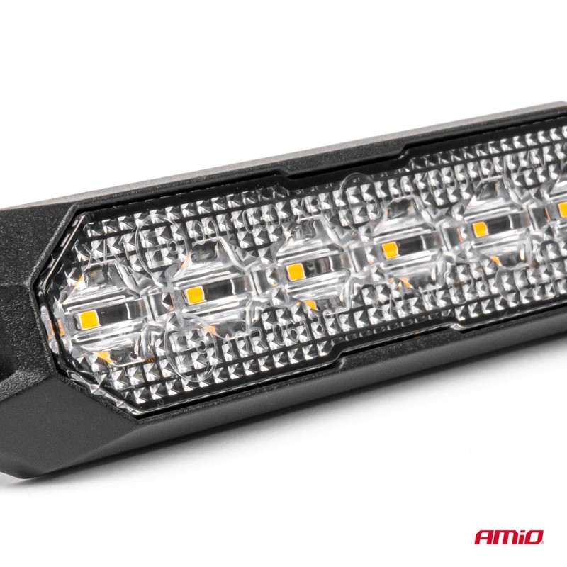 ΣΤΡΟΜΠΟ 12/24V 6xSMD LED 18W (6x3W) R65 R10 IP68 IP6K9K 122x30mm ΑΜΙΟ - 1 ΤΕΜ.