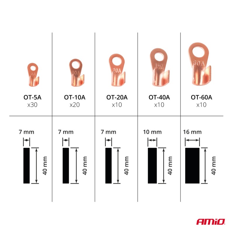 ΦΙΣΑΚΙΑ/ΣΥΝΔΕΣΜΟΙ/ΑΚΡΟΔΕΚΤΕΣ ΚΑΛΩΔΙΩΝ & ΘΕΡΜΟΣΥΣΤΕΛΛΟΜΕΝΟΙ ΣΩΛΗΝΕΣ/ΜΟΝΩΤΙΚΑ ΚΑΛΩΔΙΩΝ AMIO - KIT 80 ΤΕΜ.
