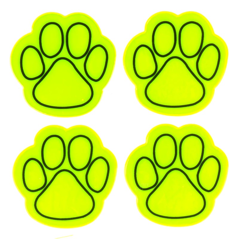 ΑΥΤΟΚΟΛΛΗΤΑ "ΠΑΤΟΥΣΕΣ" ΚΙΤΡΙΝΟ ΦΩΣΦΟΡΙΖΕ AMIO - 4 τεμ.