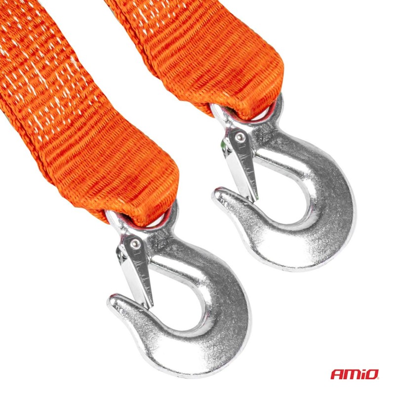 ΙΜΑΝΤΑΣ ΡΥΜΟΥΛΚΗΣΗΣ TOW ROPE 60mm 7000KG 5m ΚΟΚΚΙΝΟ AMIO - 1 τεμ.