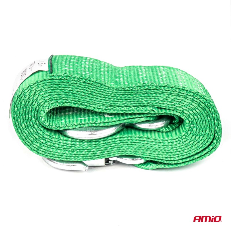 ΙΜΑΝΤΑΣ ΡΥΜΟΥΛΚΗΣΗΣ TOW ROPE ΠΡΑΣΙΝΟ 75mm 8000KG 5m AMIO - 1 τεμ.