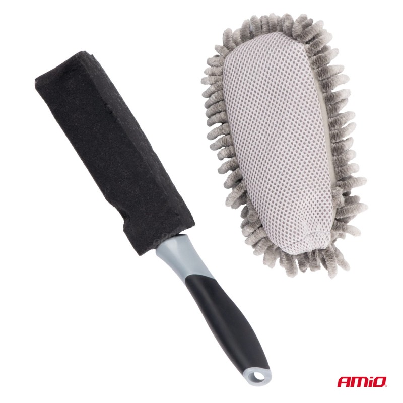 ΒΟΥΡΤΣΑ ΚΑΘΑΡΙΣΜΟΥ/ΞΕΣΚΟΝΙΣΜΑΤΟΣ ΜΕ ΛΑΒΗ 33,5cm AMIO - 1 τεμ.