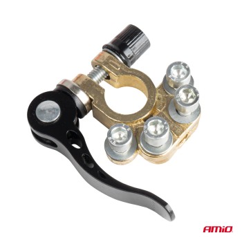 ΠΟΛΟΙ ΜΠΑΤΑΡΙΑΣ / ΑΚΡΟΔΕΚΤΕΣ 12V 40A ΜΕ ΣΦΙΓΚΤΗΡΕΣ & ΣΥΝΔΕΣΜΟΥΣ ΚΕΦΑΛΗΣ AMIO - ΣΕΤ