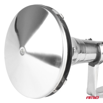 ΚΟΡΝΑ ΠΝΕΥΜΑΤΙΚΗ ΜΟΝΗ 12/24V 115dB LOW TONE ΜΗΚΟΣ:620mm ΧΡΩΜΙΟ ΑΜΙΟ - 1 ΤΕΜ.
