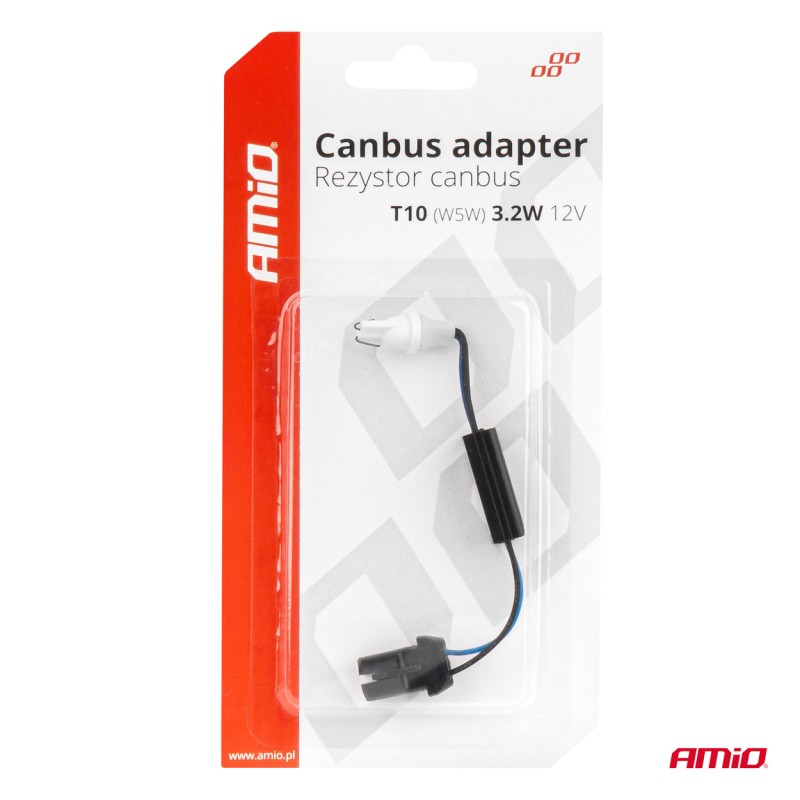 ΑΝΤΙΣΤΑΣΗ ΓΙΑ ΛΑΜΠΑΚΙΑ LED T10 W5W 12V 3.2W AMIO - 1 τεμ.